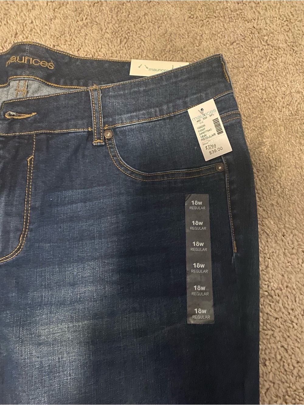 Maurices Dark Blue women’s plus Jeans - Classic Fit